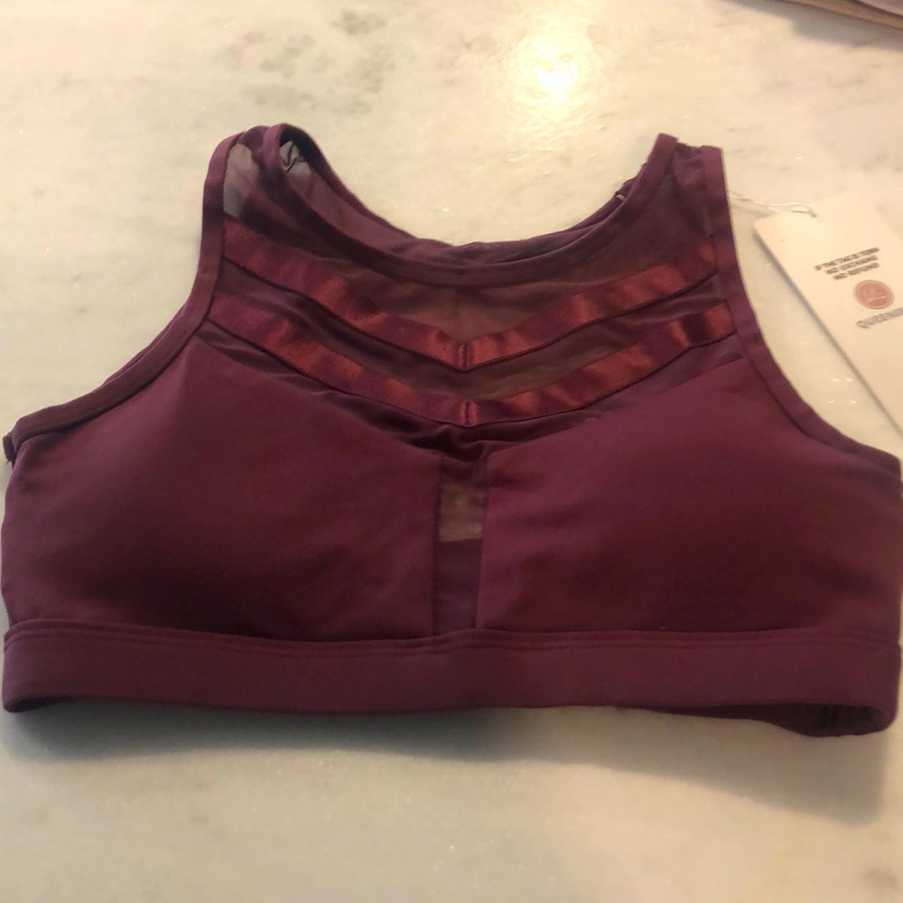 NWT sheer size small sports bra